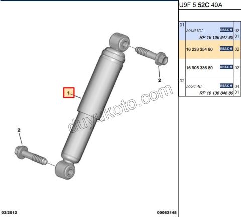 Arka Amortisör BXR3