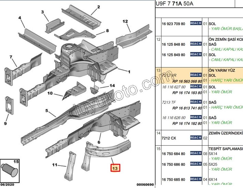 SAC FAR YUVA BAGLANTI L BXR3