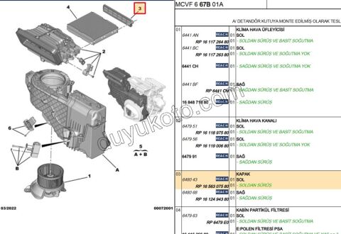 Polen Filtre Kapağı PBP FRN LN DB3