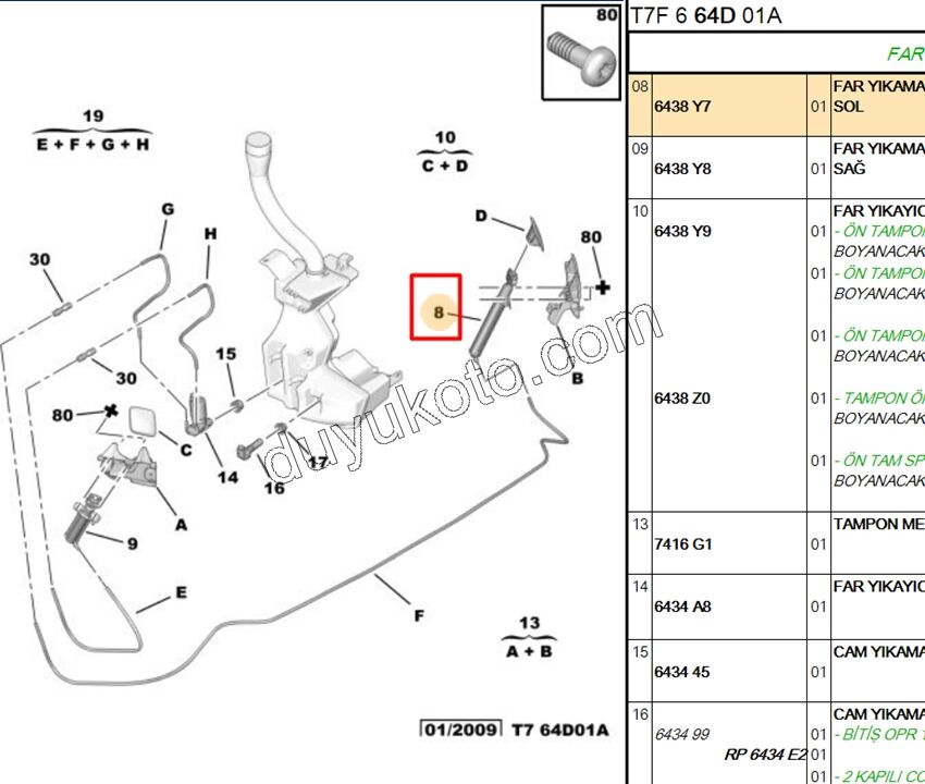 MOTOR FAR YIKAMA FISKIYE L P3081