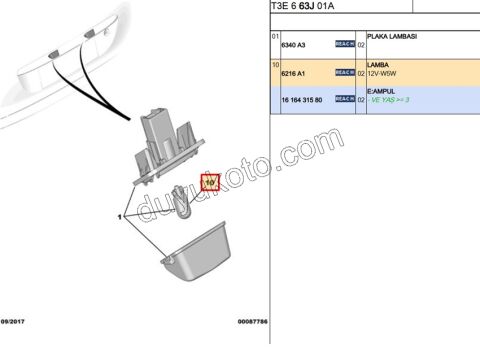 Park Ampülü T10 Dipsiz 5W 12V