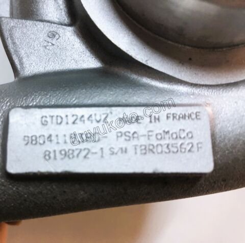 TURBO 1.6HDİ Euro6 C 120HP 88KW P2081 P308 P5081 PRT3 P20081 P30081