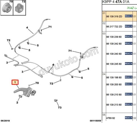 El Fren Kolu (Tabancası) PRT4