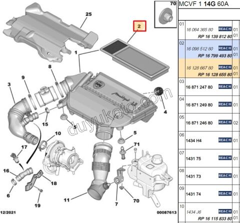Hava Filtresi 1.3HDI