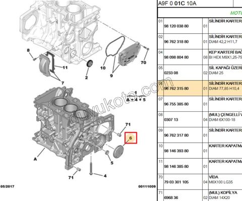 TAPA KAPAK BALANS MIL ARKA EB2
