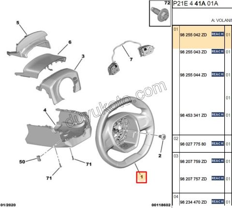 Direksiyon Simidi P2082 SUNGER MEDITASYON