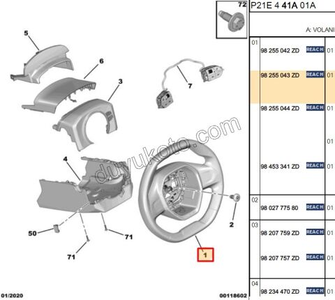 Direksiyon Simidi P2082 SUNGER MEDITASYON