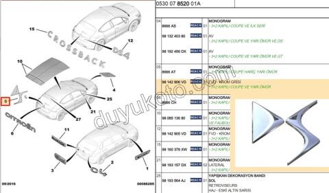 ARMA BAGAJ DS LOGO DS41MQ