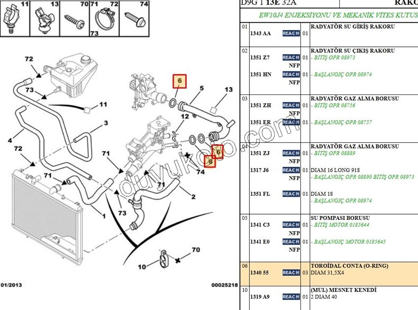 ORING SOGUTMA BORU 31,5X4