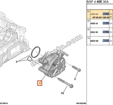 Vakum Pompası 1.4HDİ/1.5HDİ/1.6HDİ Euro5/Euro6  Tüm Araçlar