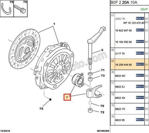 RULMAN DEBRIYAJ + CATAL KIT P107