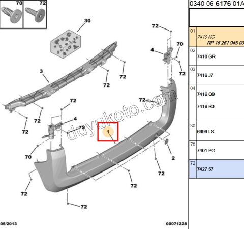 TAMPON ARKA PBP FRN 1P