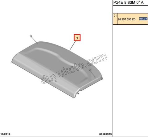 Bagaj Rafı (Şapkalık) P20082 P24E