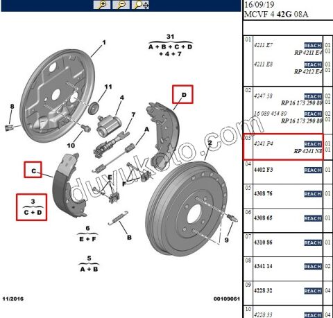 Fren Balatası Arka Tk PBP