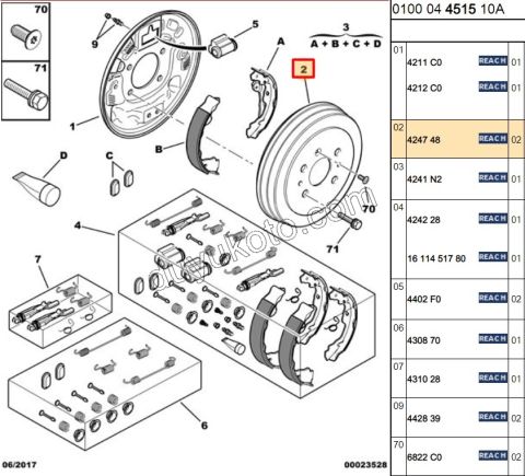 Arka Fren Kampanası P107 P108 C1 C1MQ