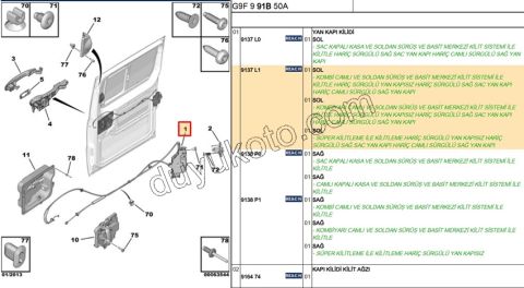 SÜRGÜLÜ KAPI KİLİT SOLJY3