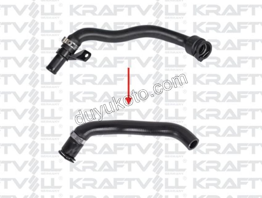 Radyatör Ek Depo ile Devirdaim (Su Pompası) Arası Hortum EP3 1.6VTi 120HP