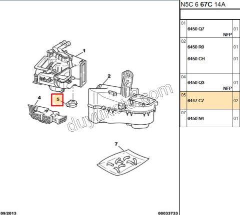 Kalorifer Kapak Motoru      P306