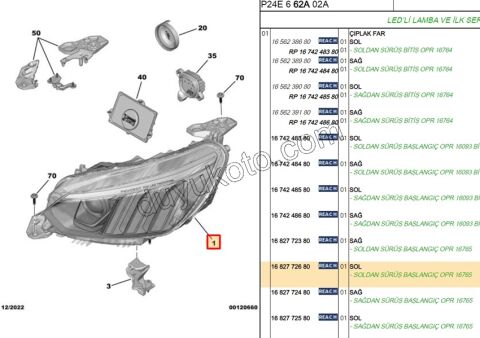 Peugeot 208 ,2008 Far Sol YM 2019 => GT LINE FULL LED