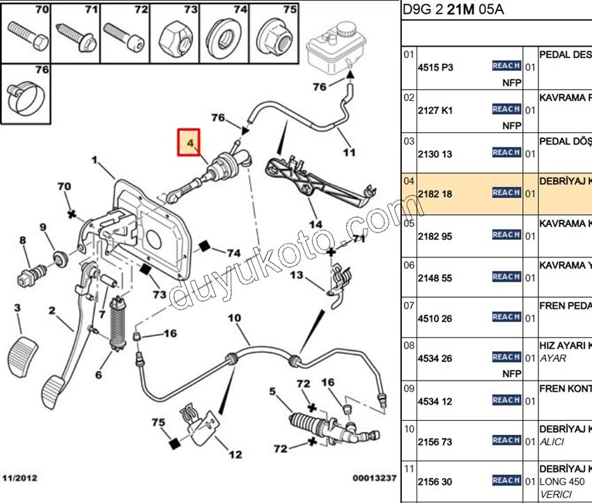 MERKEZ DEBRIYAJ UST P406
