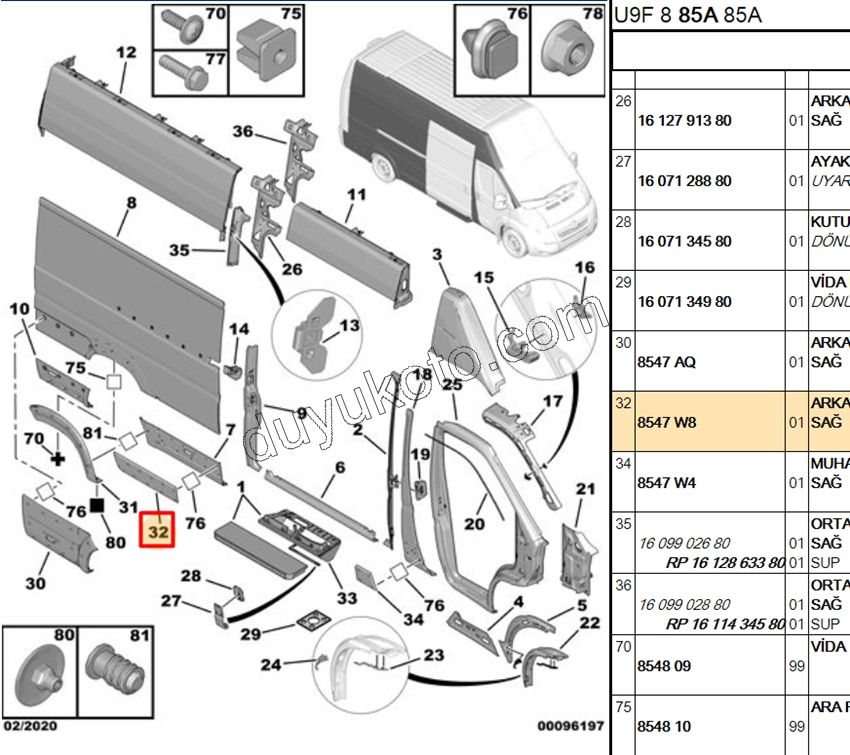 CITA SUS ARKA TEKER ONU R BXR3 SINYAL--