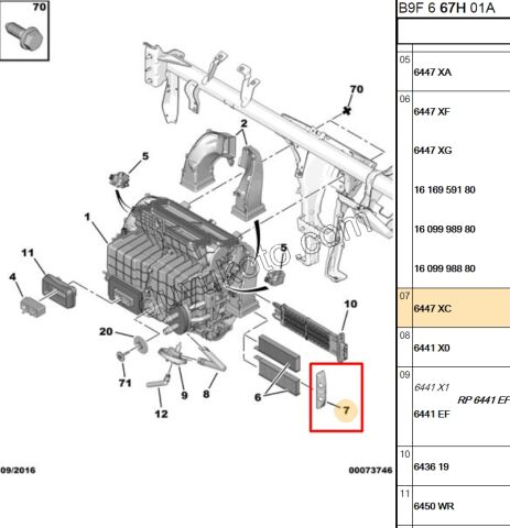 Polen Filtre Kapağı PRT3 C4PC