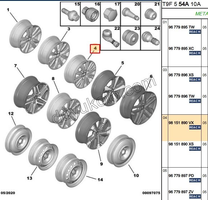 Çelik Jant P3082 16INC 7.0 J16 CH5-44