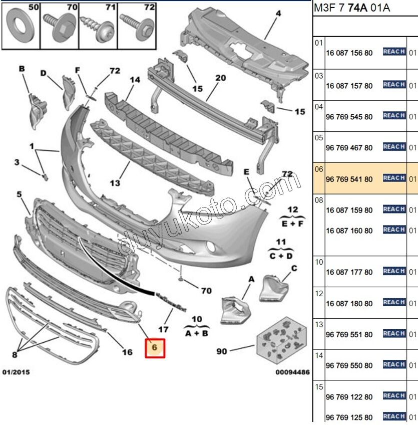IZGARA ON TAMPON ALT P3011