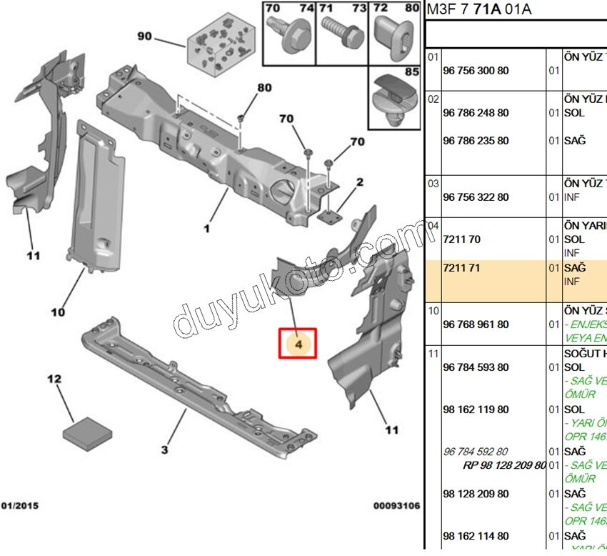 SAC FAR BAGLANTI R P2081 P20081 P301 C33