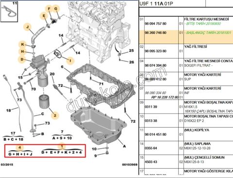 SOGUTUCU YAG BXR3 DW10F DW12R + 9828711180