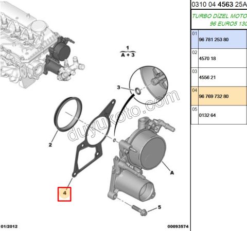 Vakum Pompası Contası BXR3 BK2Q8K530AB