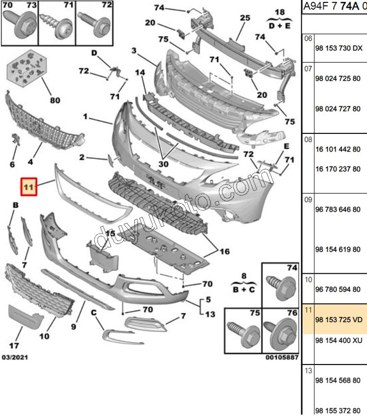 KROM CERCEVE ON PANJUR P20081MQ