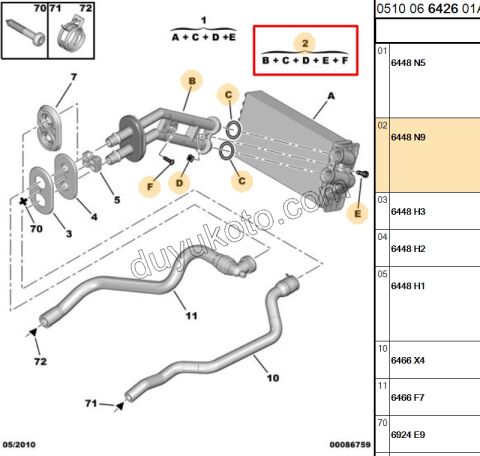 BORU KALORIFER RADYATOR 2LI P3072 C41MQ