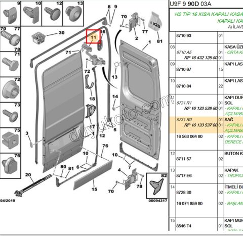 GERGI KAPI BAGAJ R BXR3