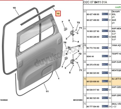Kapı Ust Fitili AMI