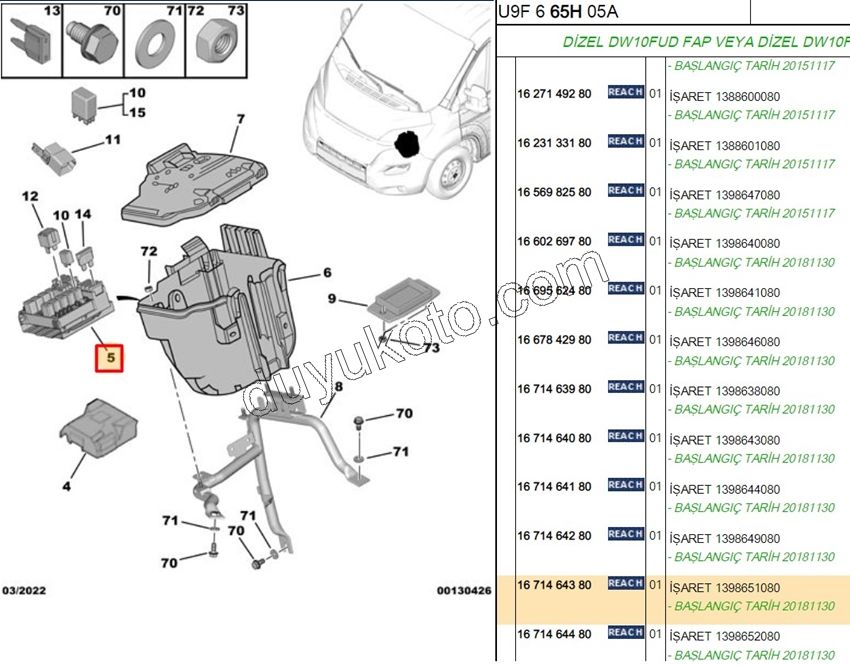 SİGORTA KUTUSU 1398651080