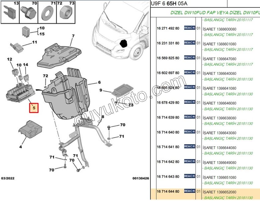 SİGORTA KUTUSU 1398652080
