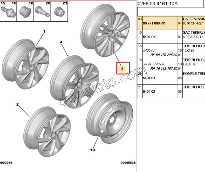 Çelik Jant CELY1 16INC BOSTON