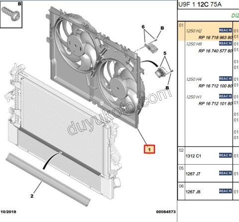 Fan Motoru Komple BXR3MQ DCT3MQ