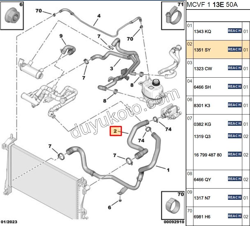 Radyatör Hortumu Üst PBP