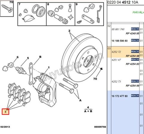 Fren Balatası Ön Tk EM P106
