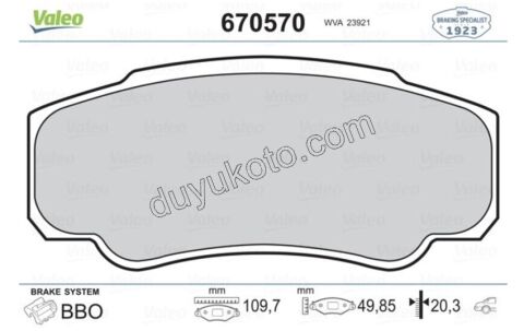 Fren Balatası Arka Tk 18Q BXR2