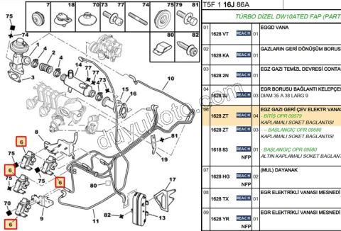 ELEKTROVANA 2 HORT 1.4HDİ Euro4 02/11 DW10 8V 7.00964.01 FRD