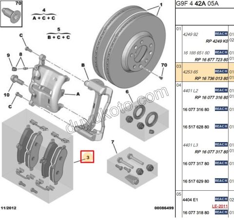Fren Balatası Ön EXP3