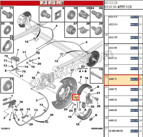 Arka Fren Yay Takımı 2+2 BXR3