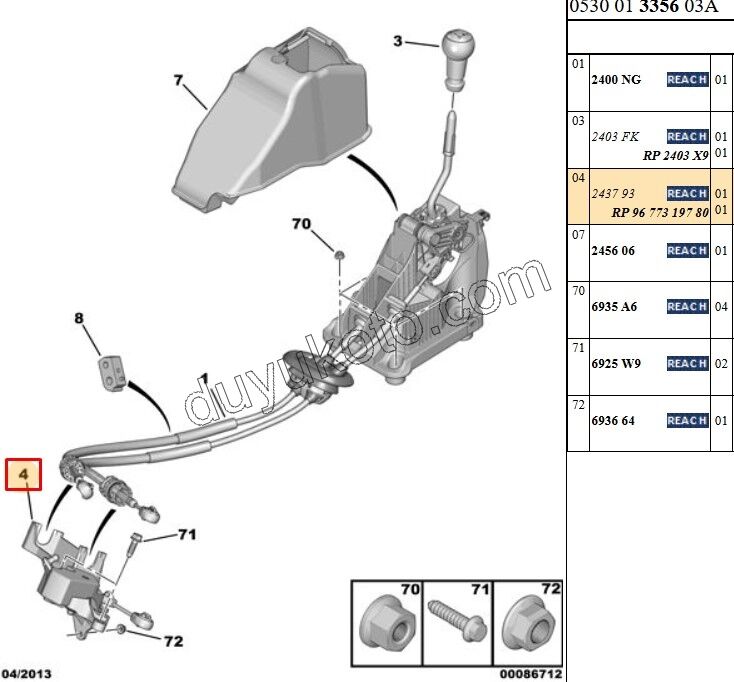 Vites Kolu Alt Tablası P308 P30081 P50081