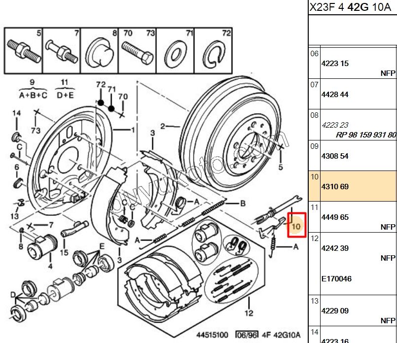 Fren Ayar Cırcırı Arka Tk BXR1 18Q