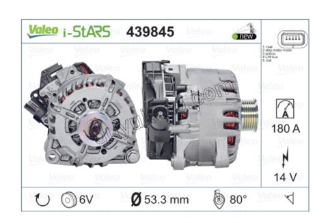 Sarj Dinamosu Alternatör S&S 1.6HDİ Euro5 1.6VTi 120HP 12V 180A 9675753680