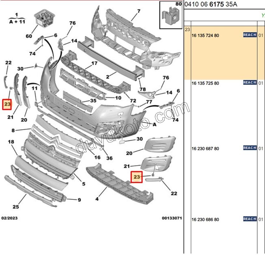 Ön Park Sensörü Çerçeve Takımı PRT3