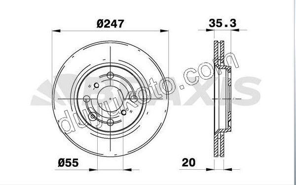 Ön Fren Diski Adet (X2) (Hava Soğutma)